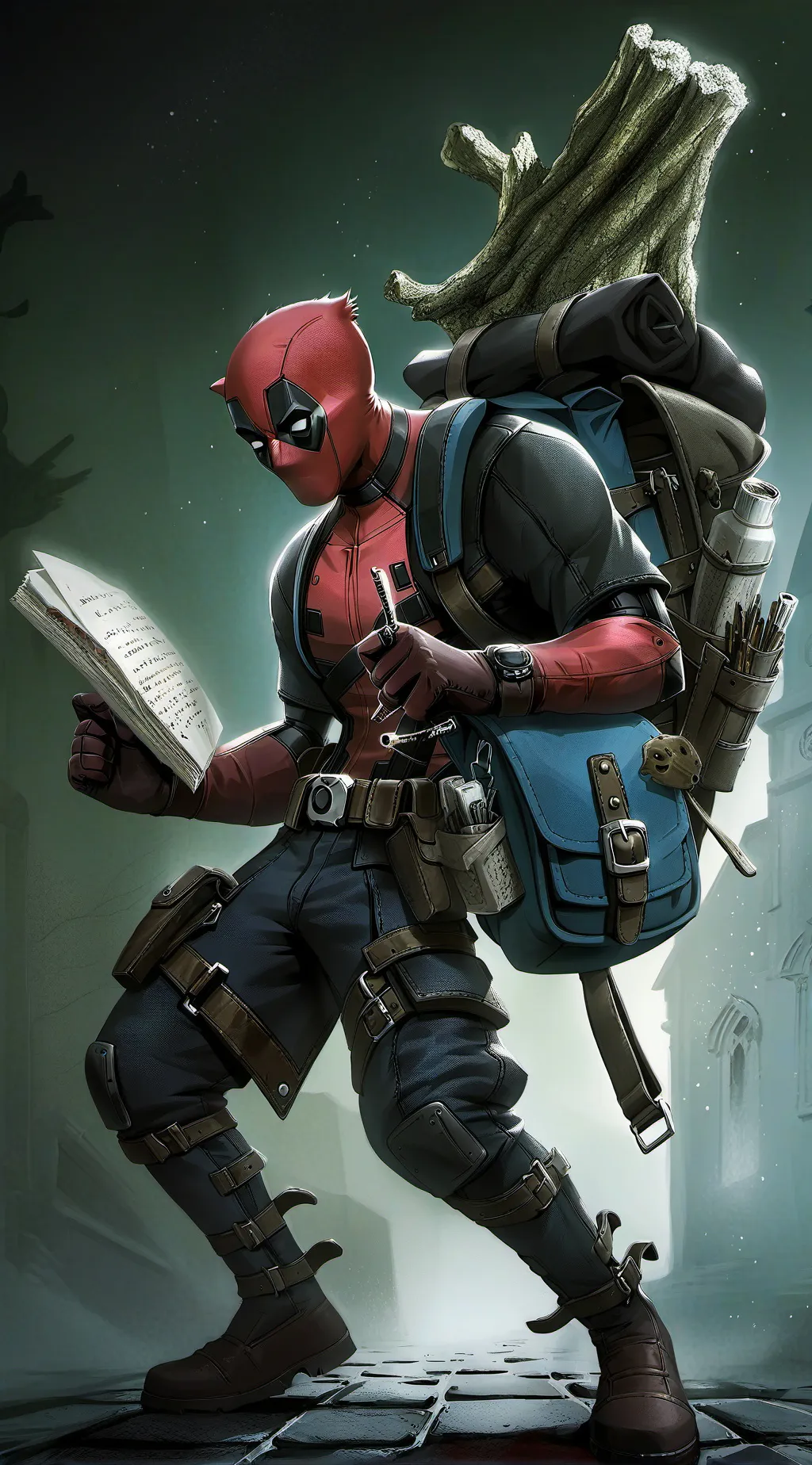 ai character: Deadpool background