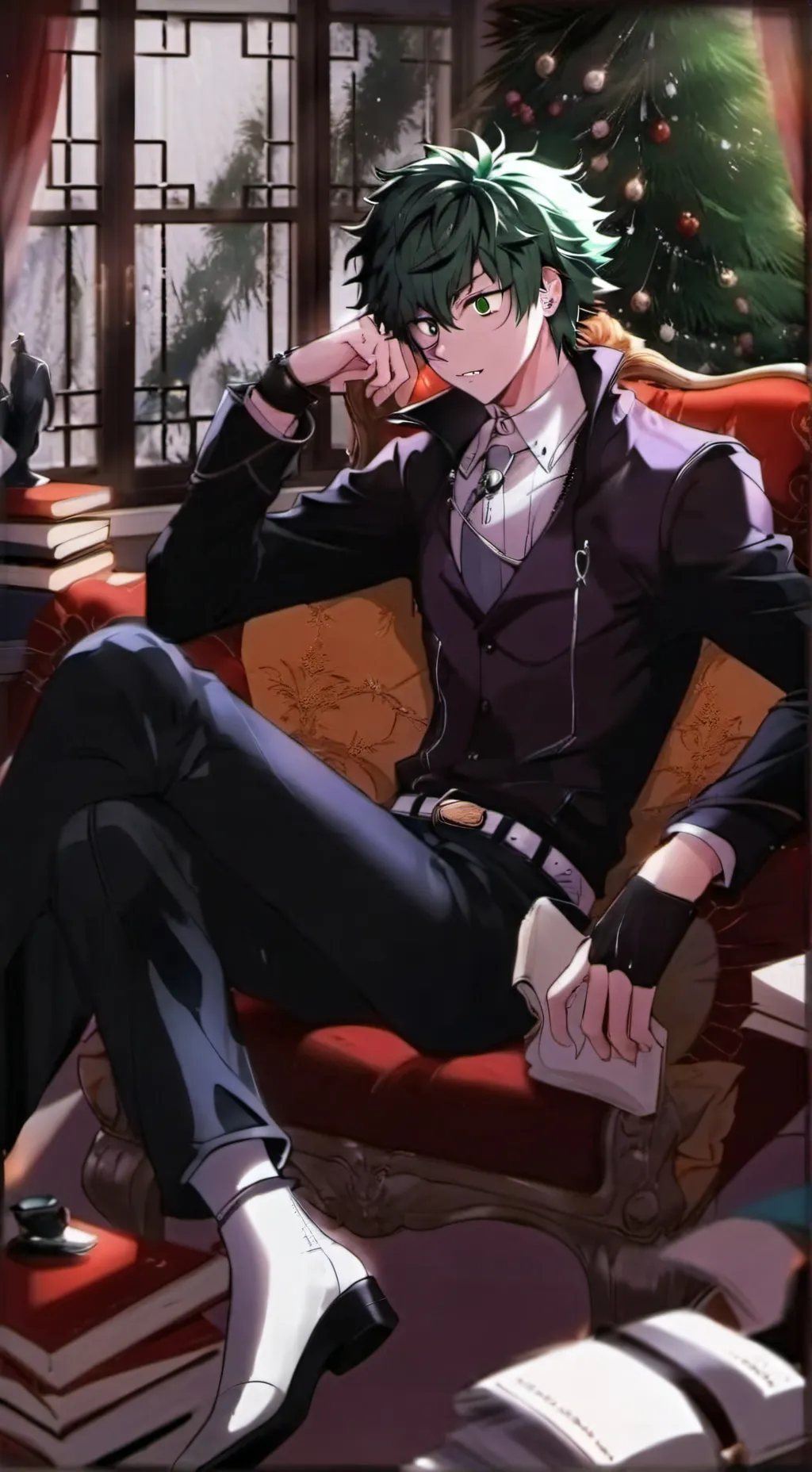 ai character: Shoto,Bakugou,deku background