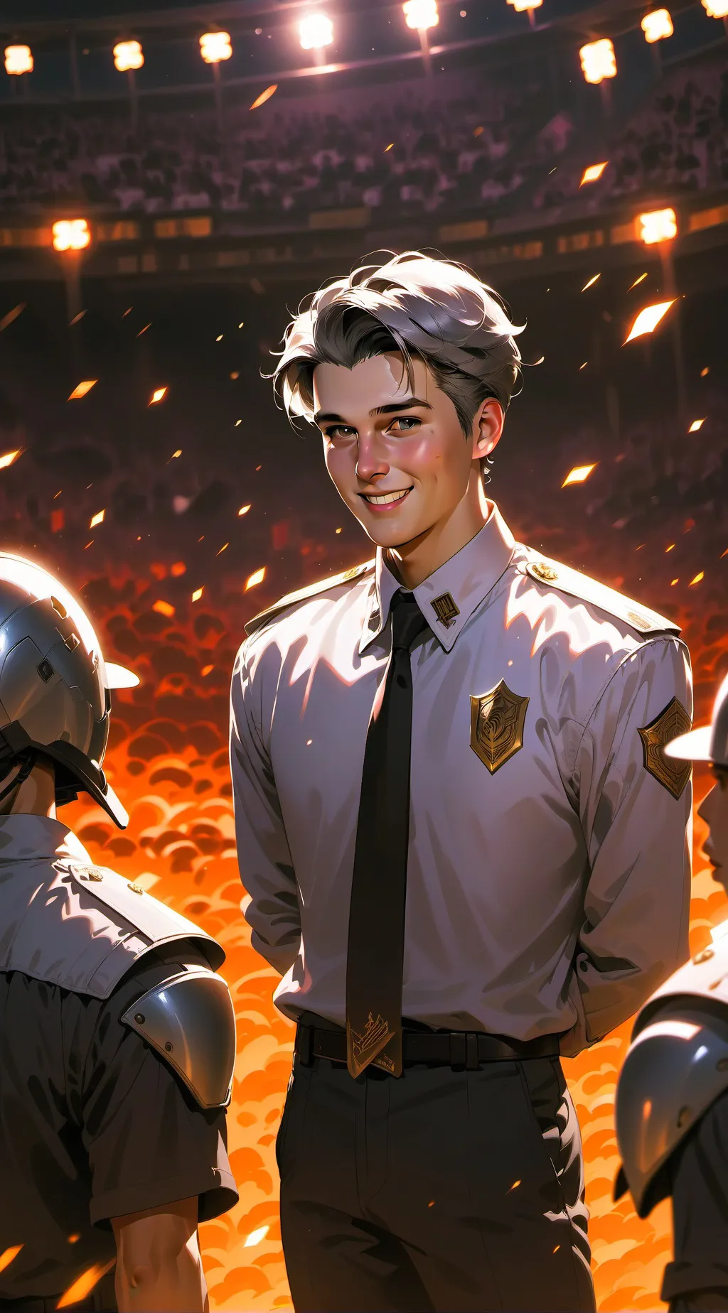 ai character: Officer Sparkle background