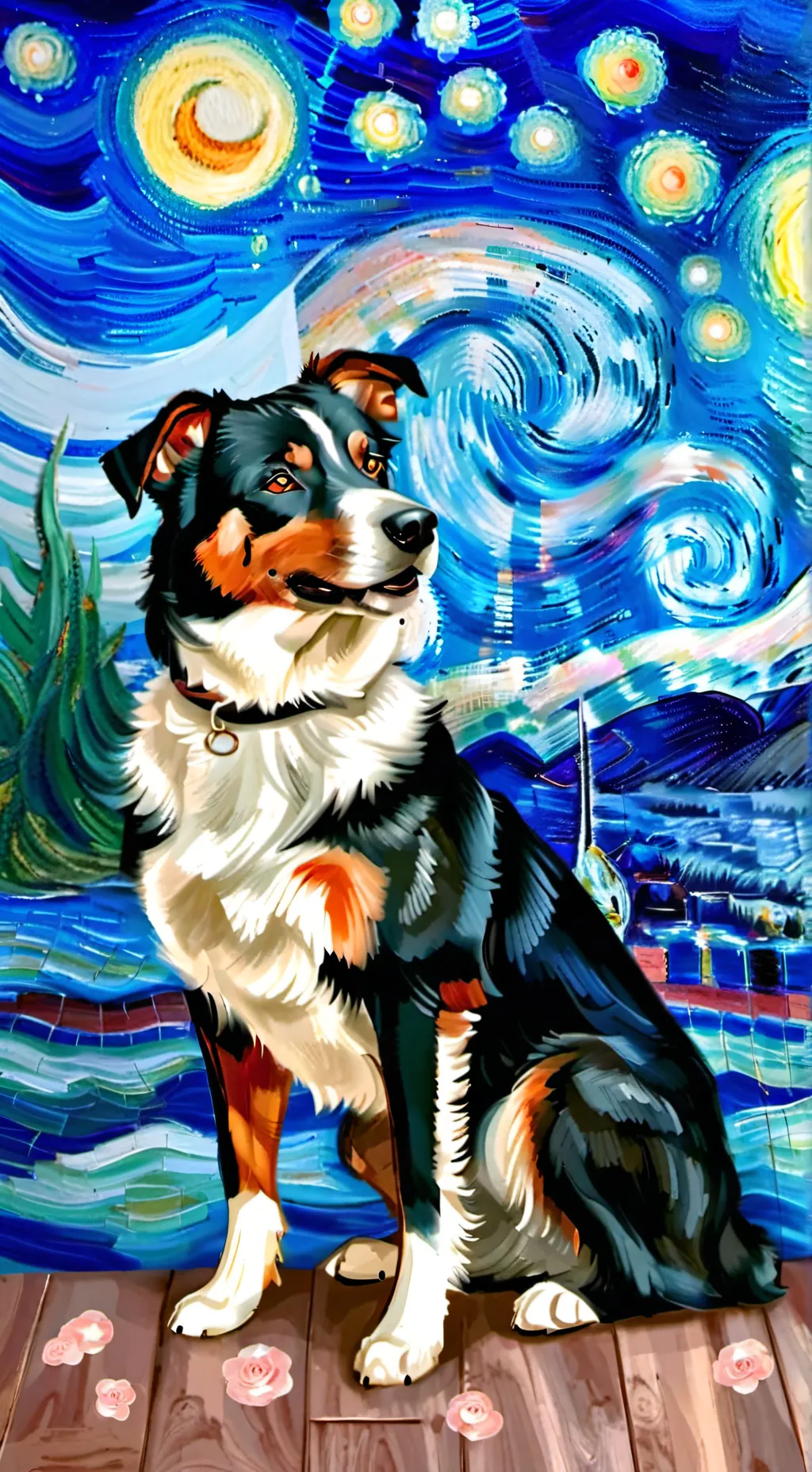 ai character: Skull girl background