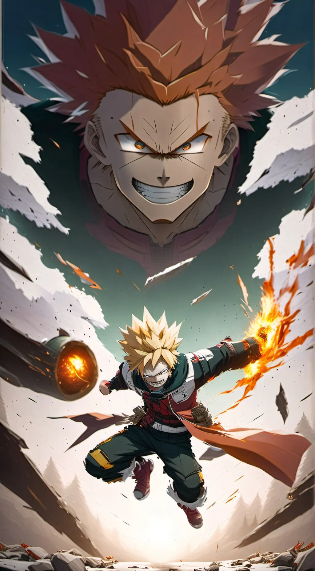 ai character: Mha final war background