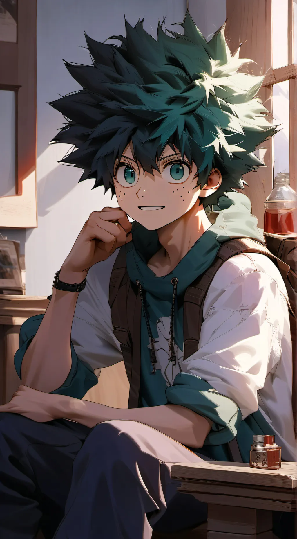 ai character: Villain Deku. background
