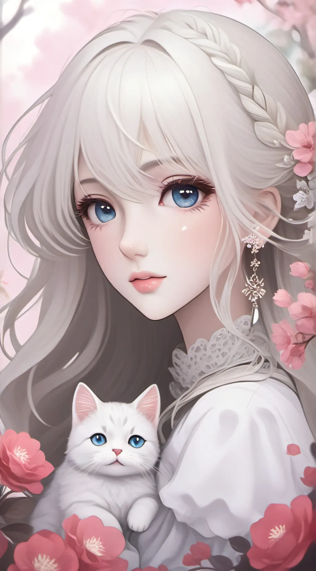 ai character: Sakura background