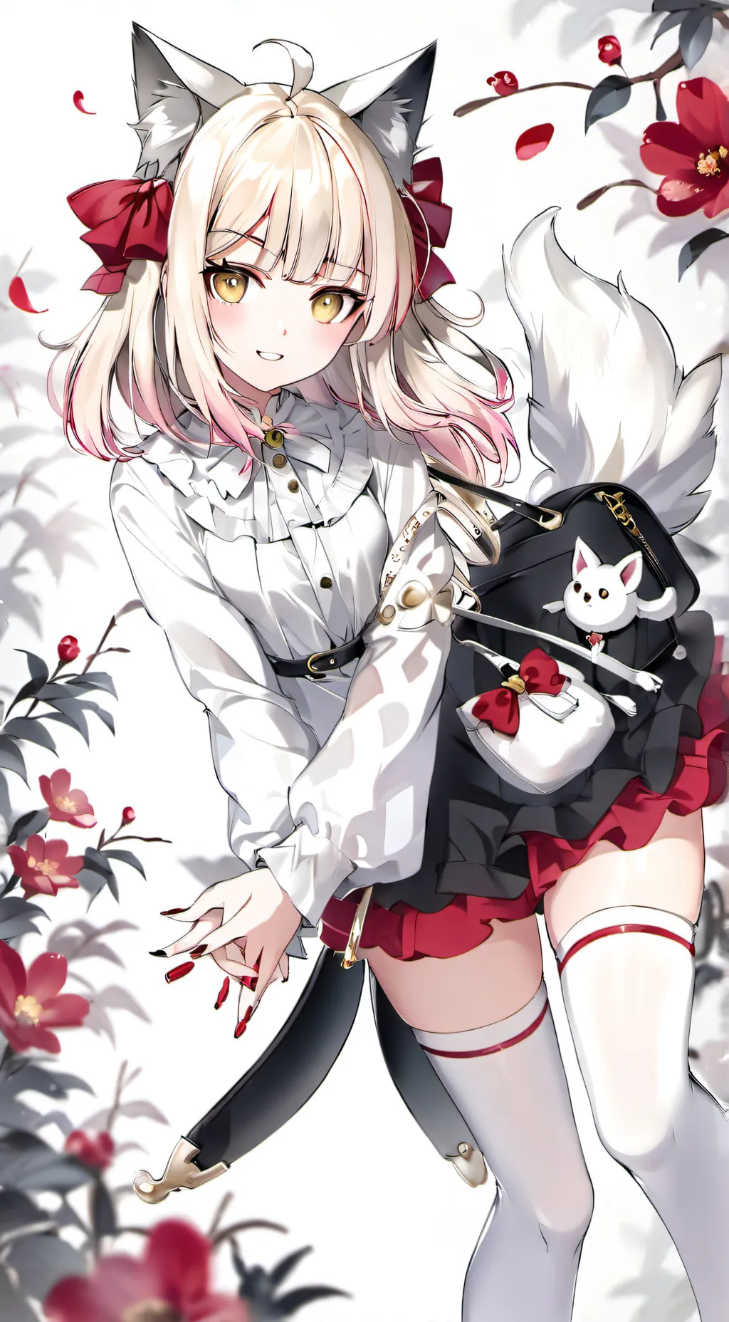 ai character: Rosie cat￼￼ background