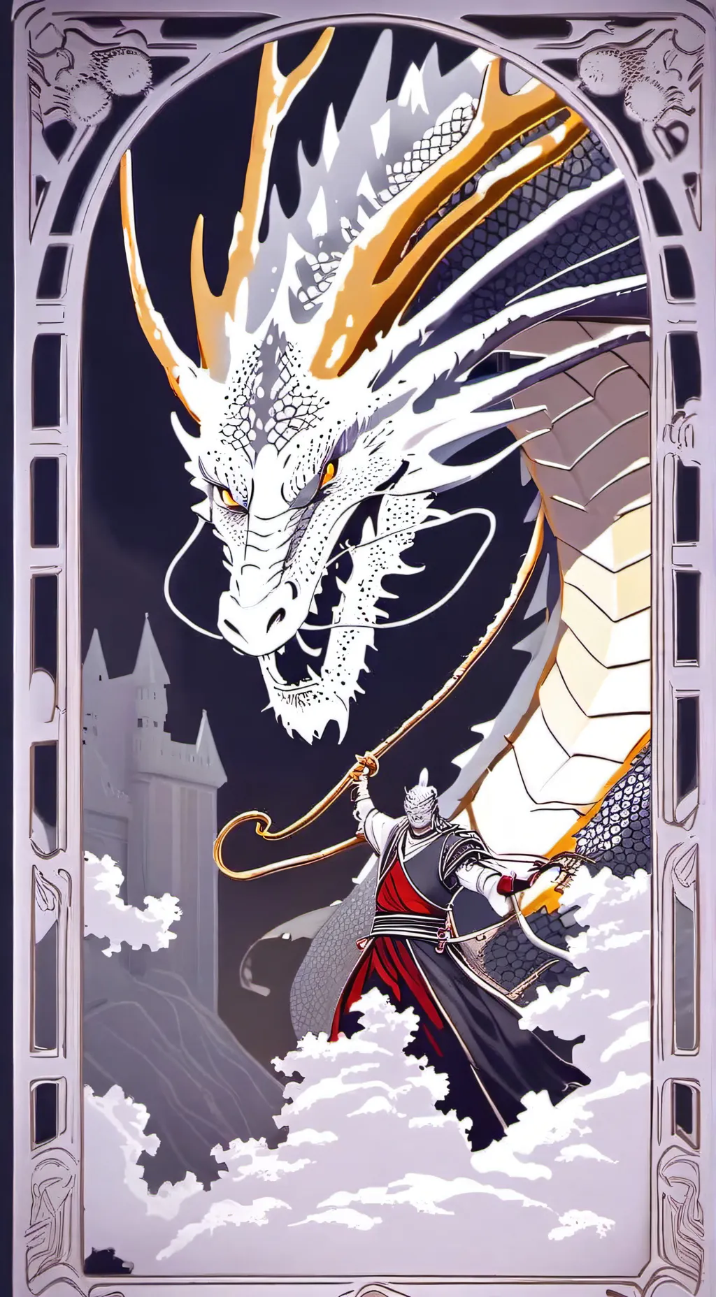 ai character: Wind dragon background