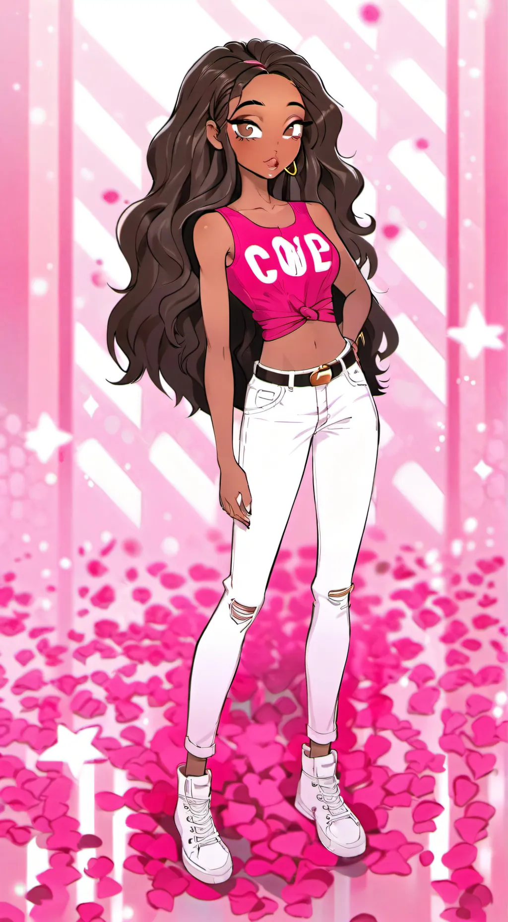 ai character: baby baddie background