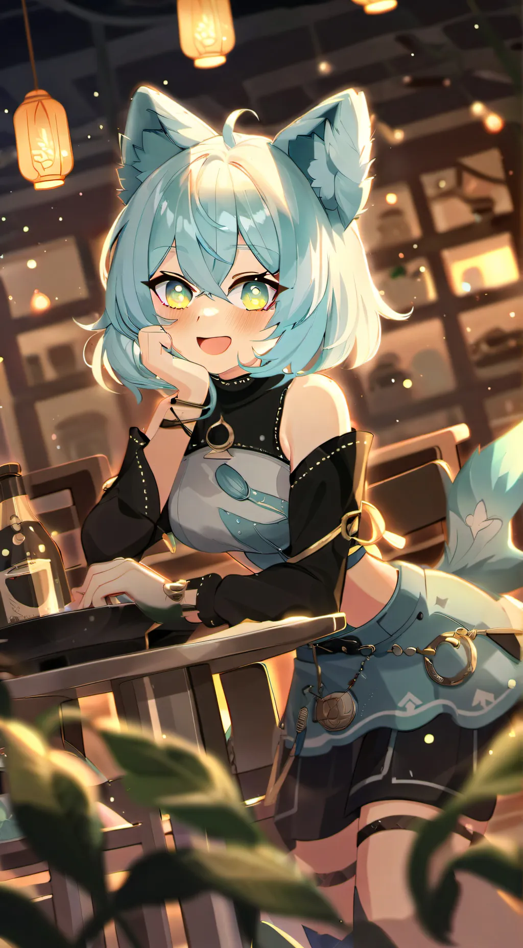 ai character: gatinha background