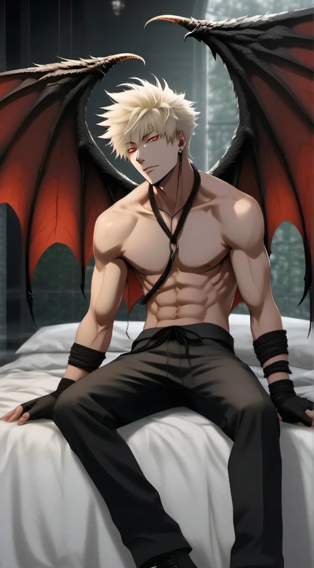 ai character: bakugo background