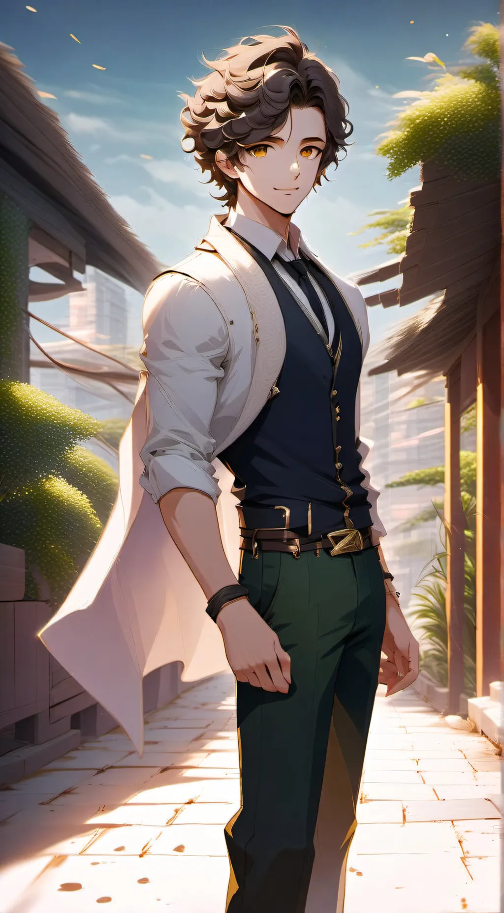 ai character: Adam  background