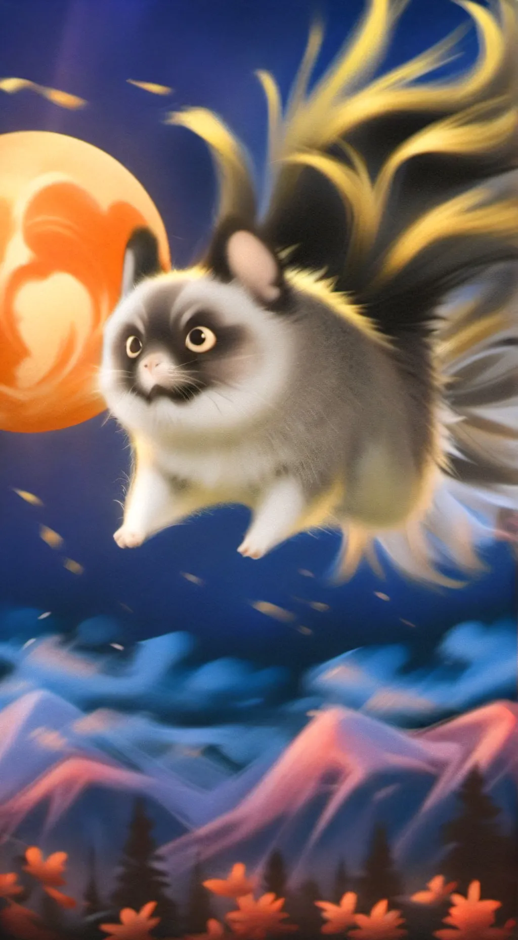 ai character: Big back test background