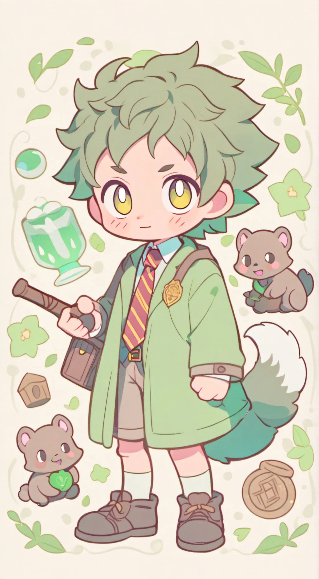 ai character: Hogwarts background