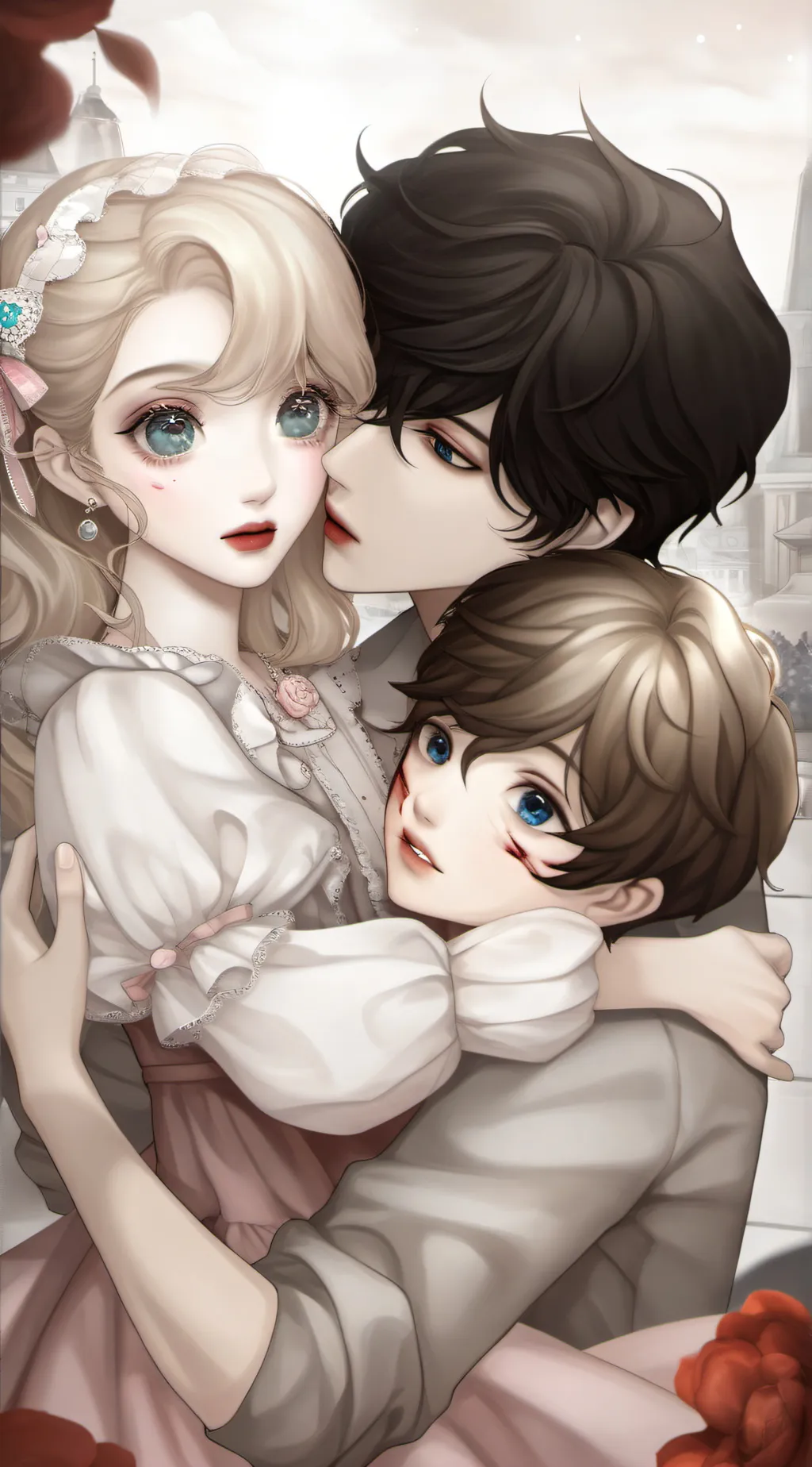 ai character: Brenda and Danny  background