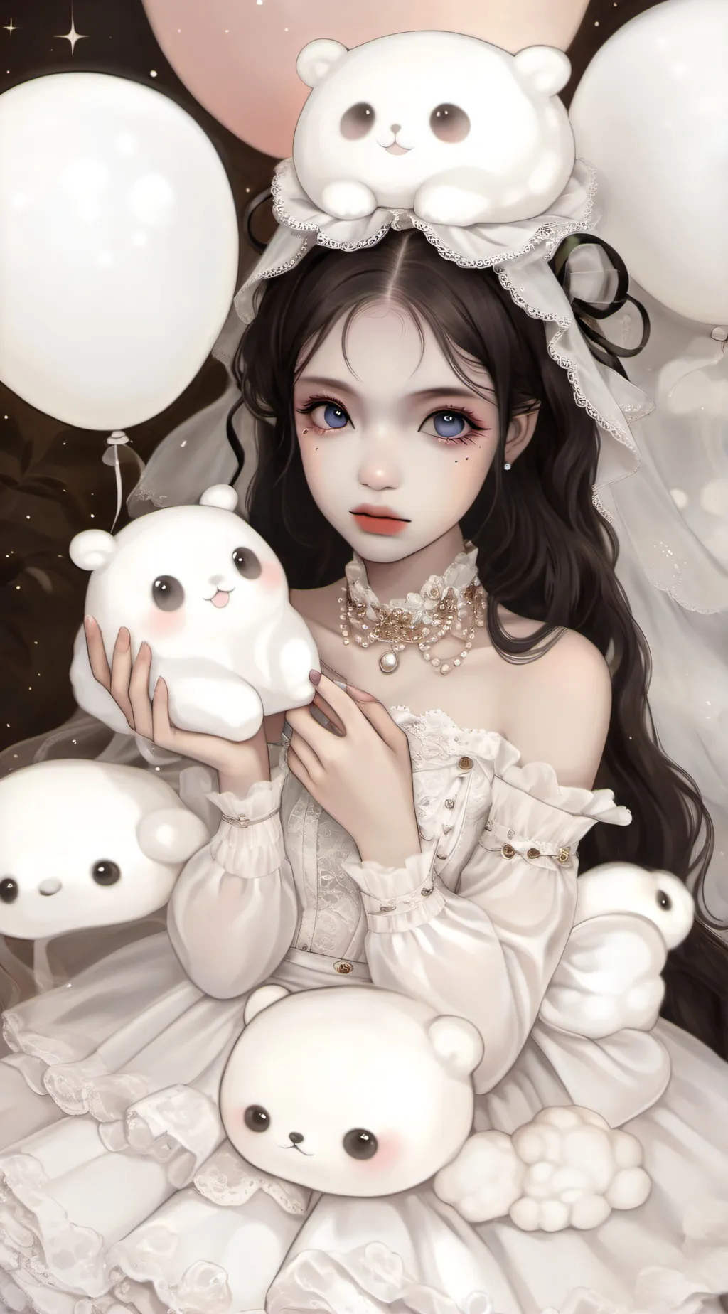 ai character: Rosé background