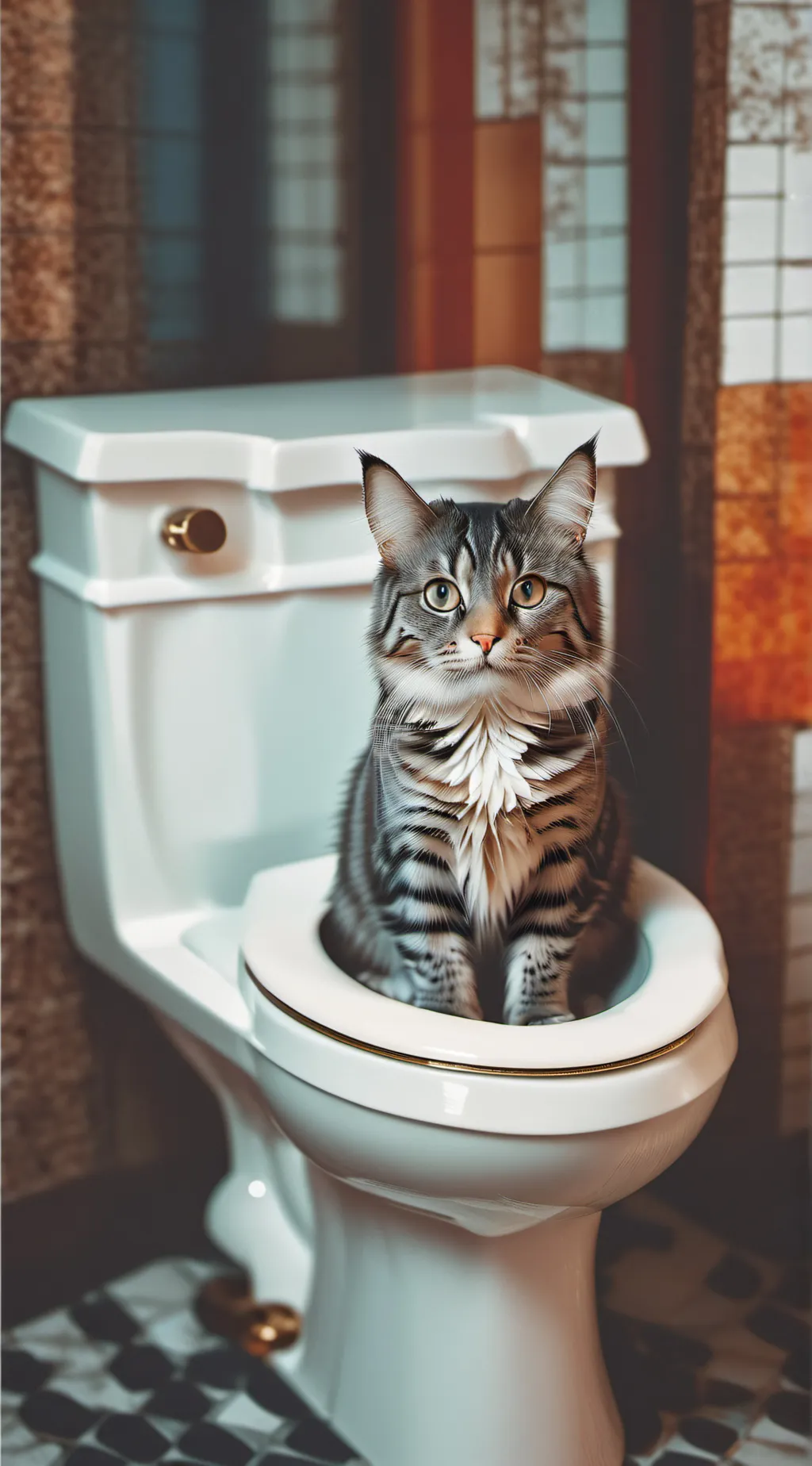 ai character: Brainrotted cat background