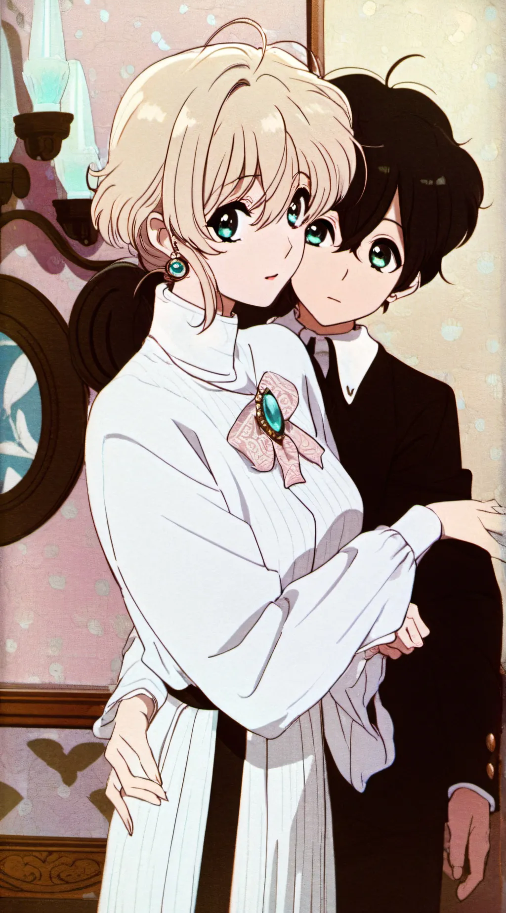 ai character: gray × wenda background