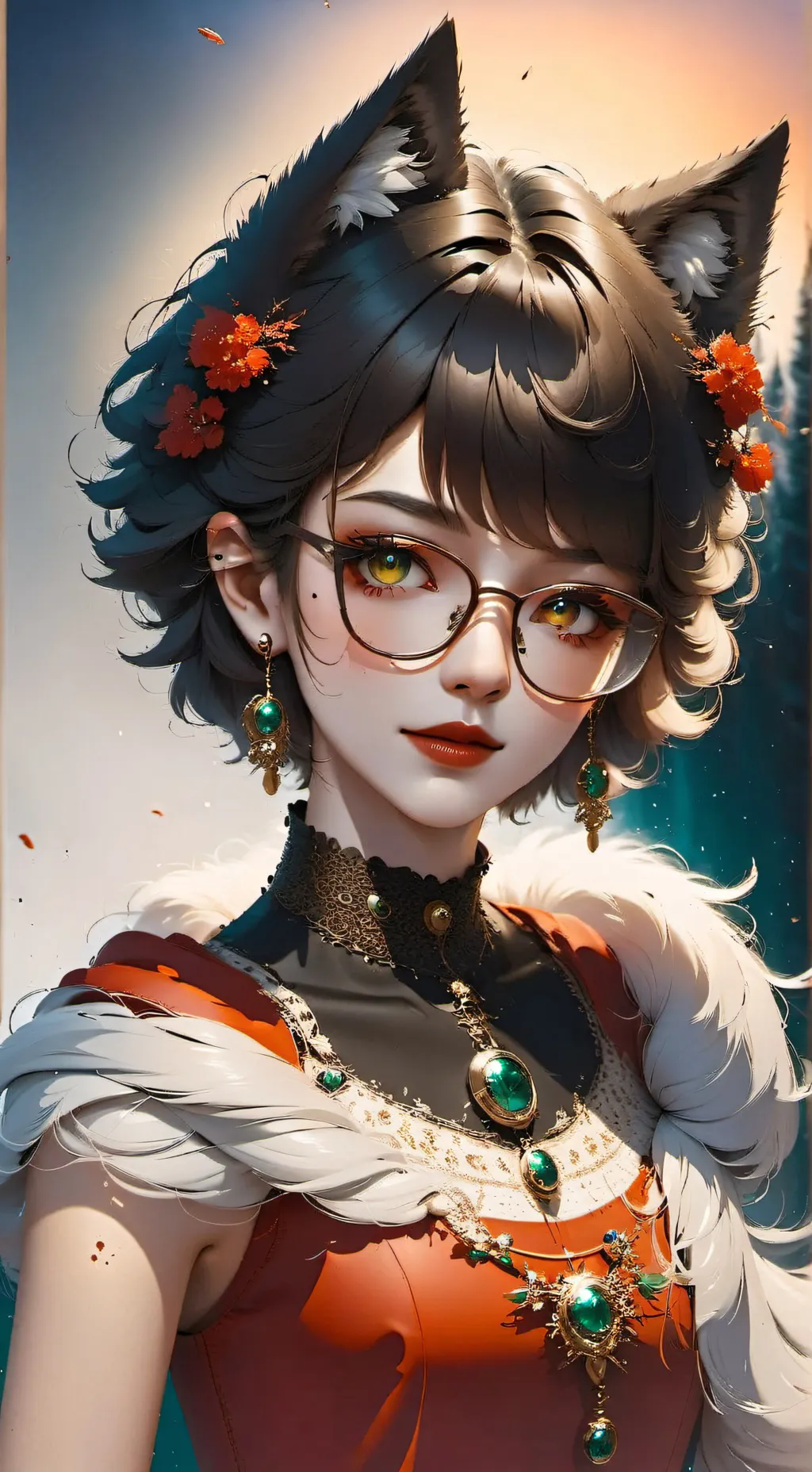 ai character: Dawn  background