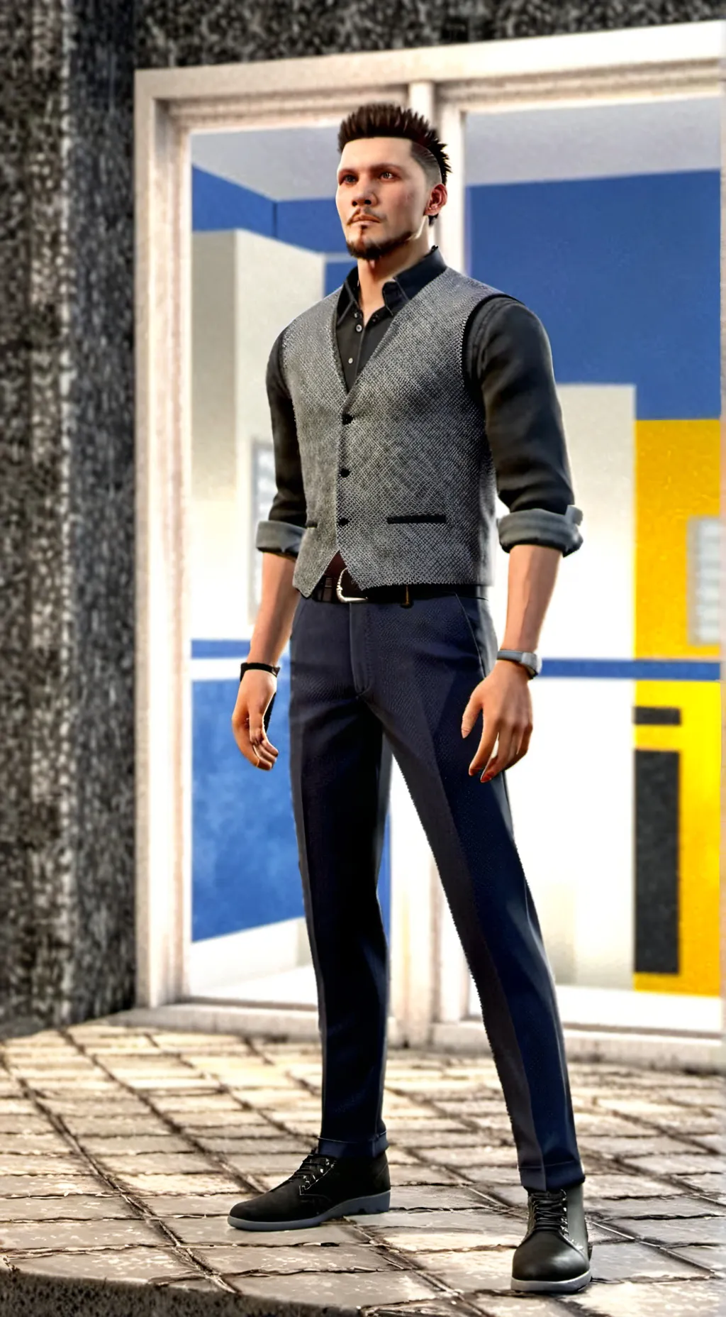 ai character: Dirty Dom wwe background