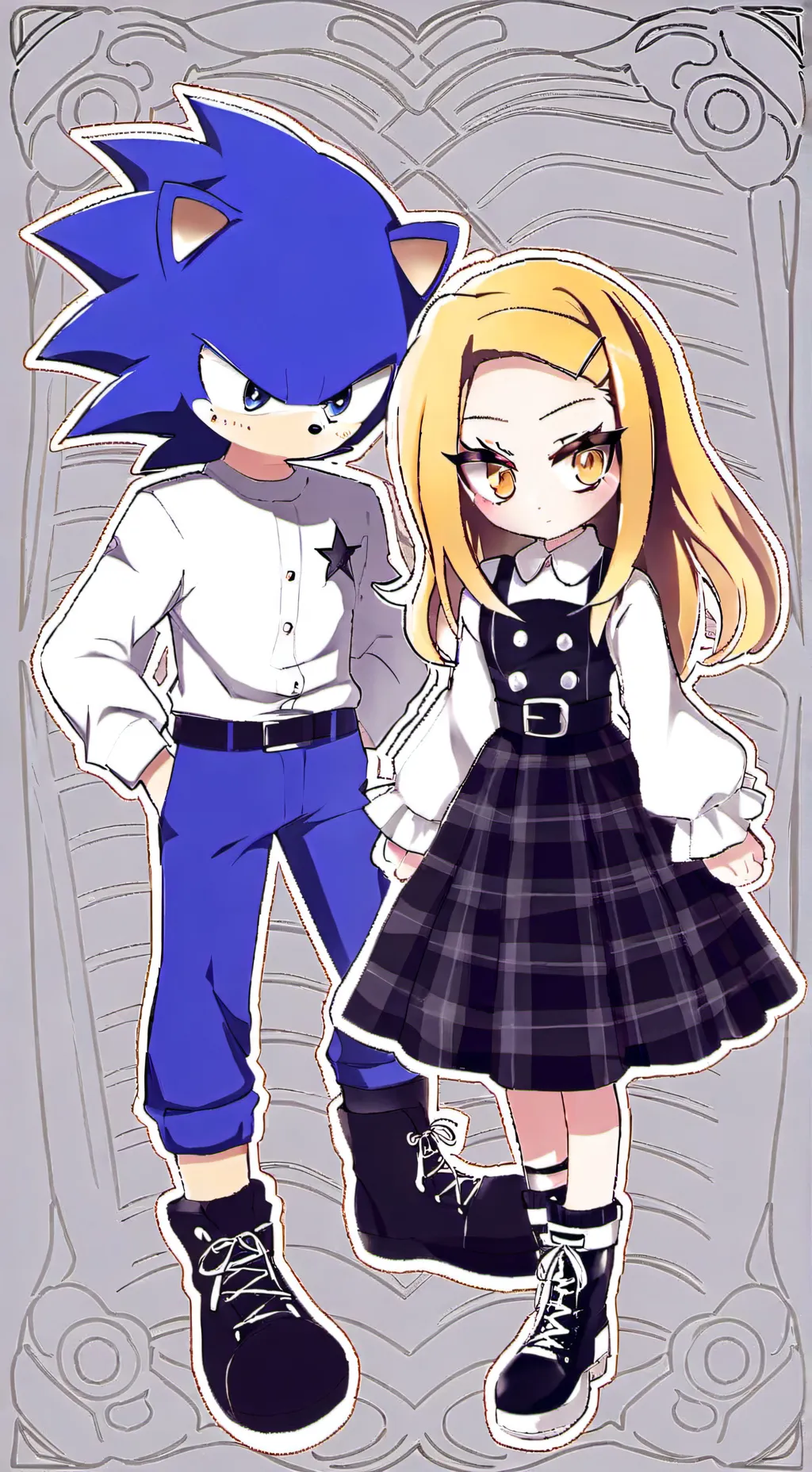 ai character:  MHA x Sonic team background