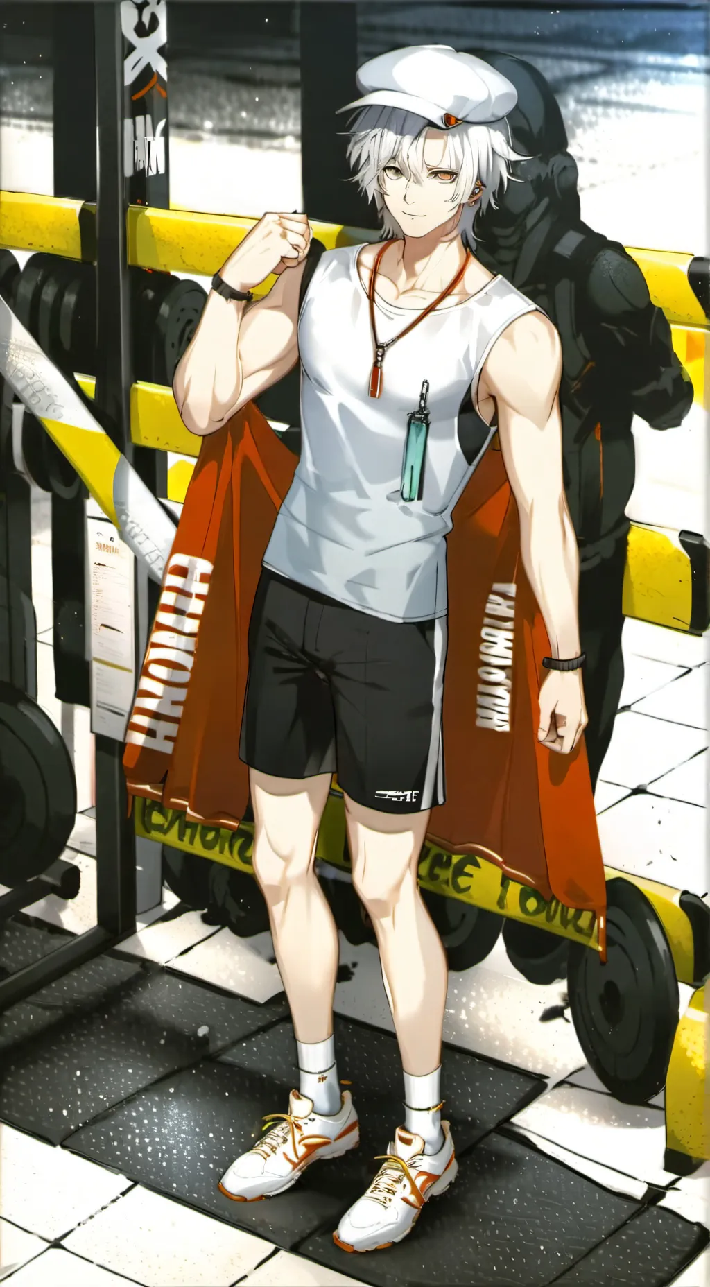 ai character: gym bro background