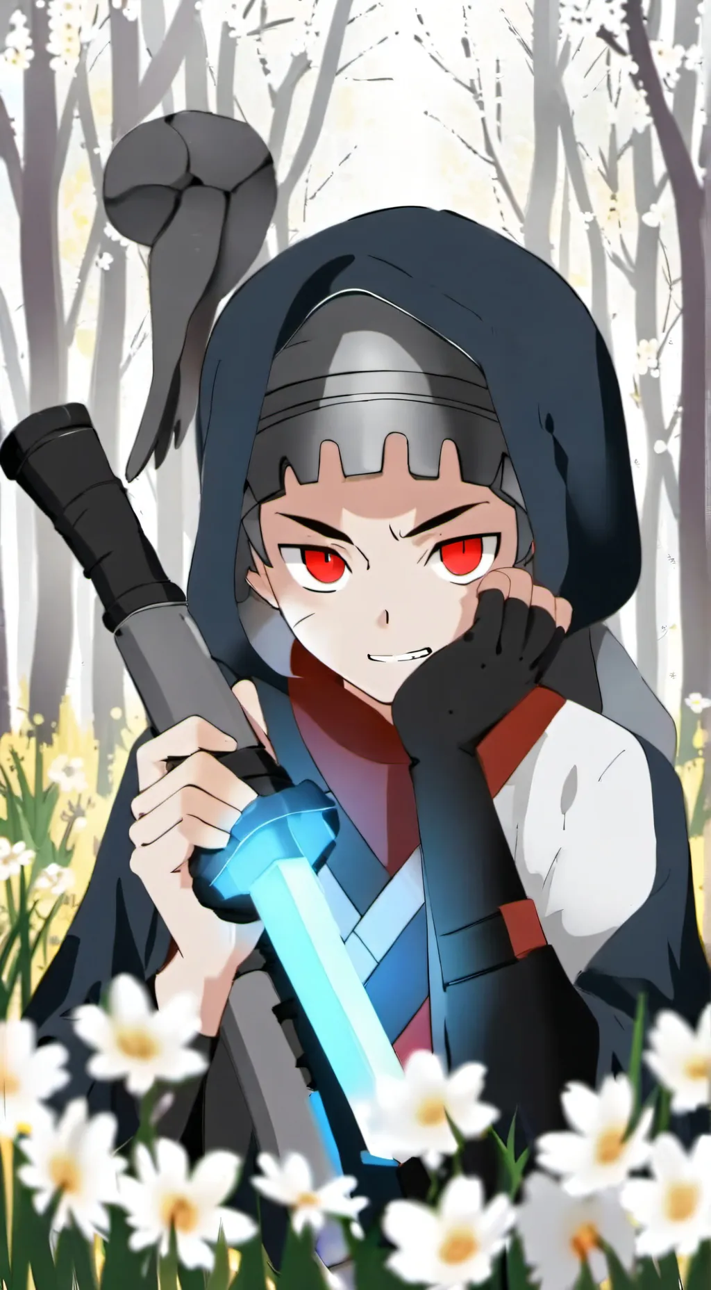 ai character: Mc x Anime background