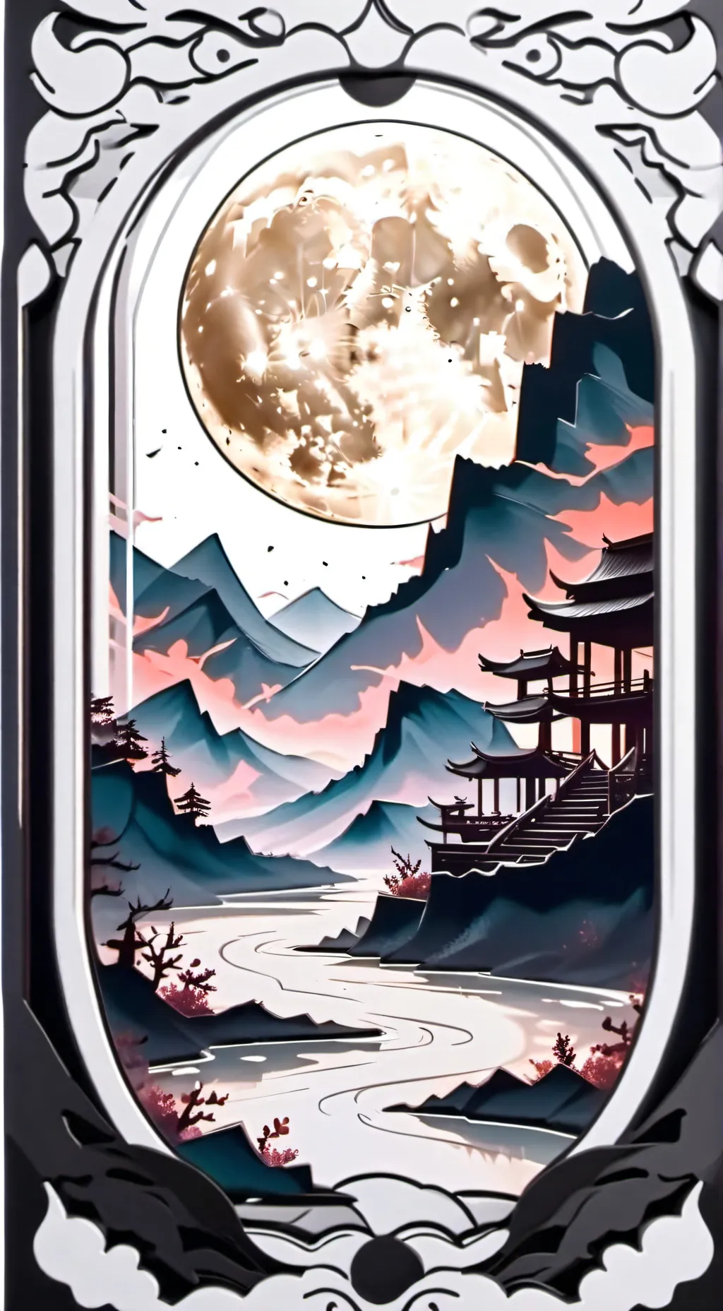 ai character: Giant In the Moon background