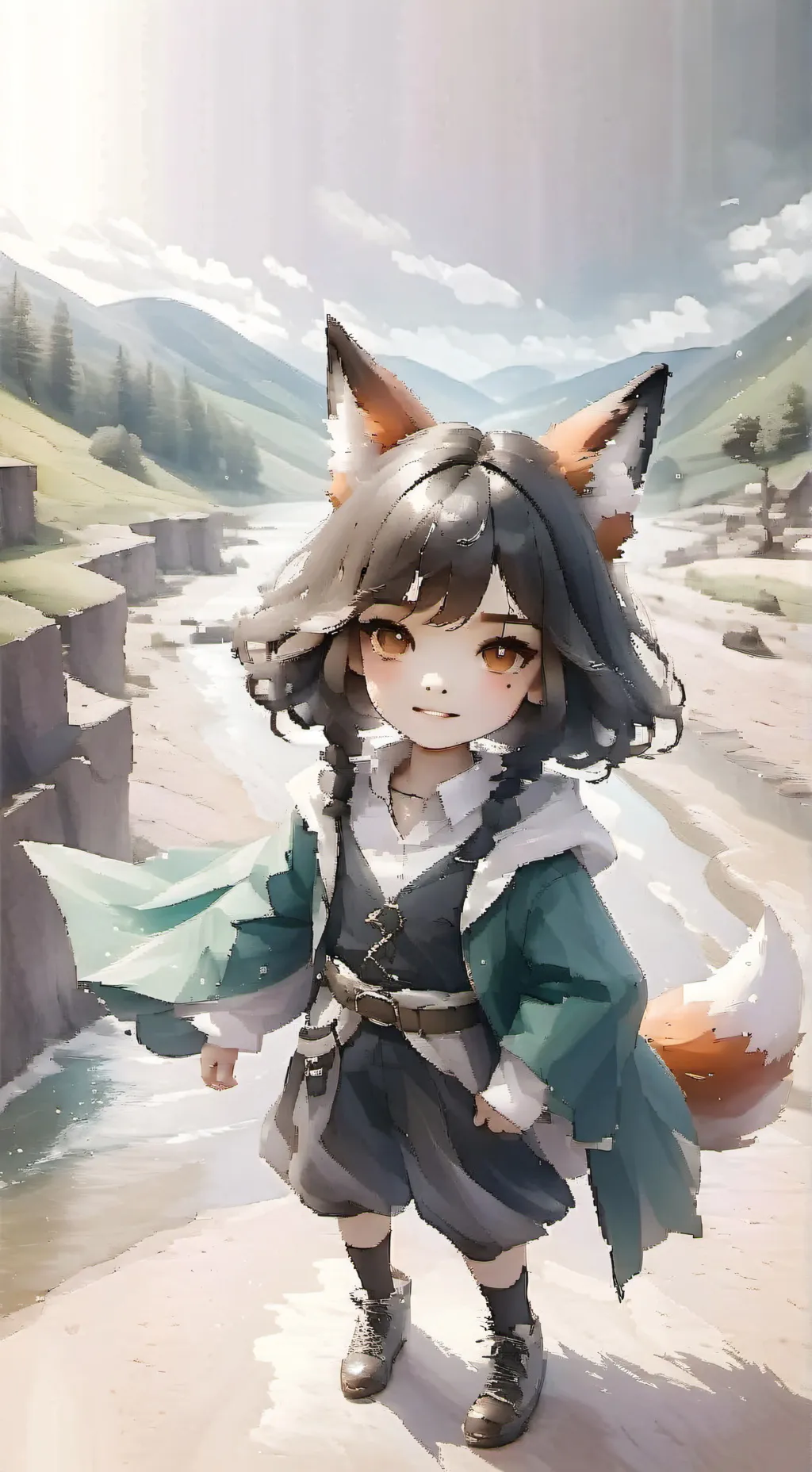 ai character: Daphne  background