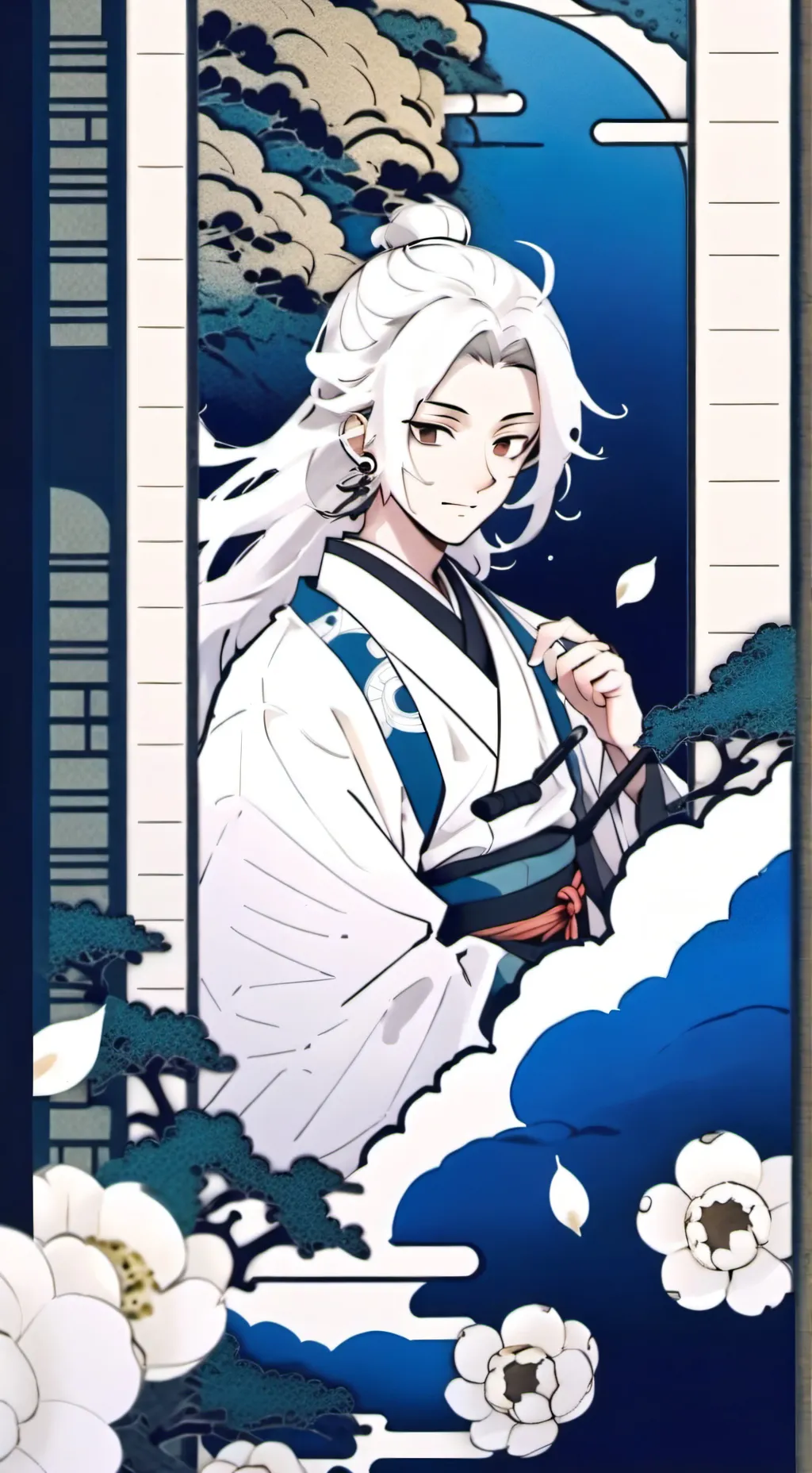 ai character: Kokushibo x Muzan! background