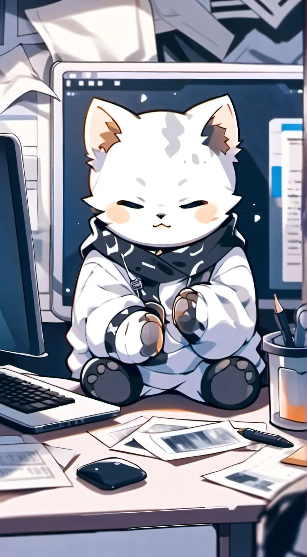 ai character: PandaByte background