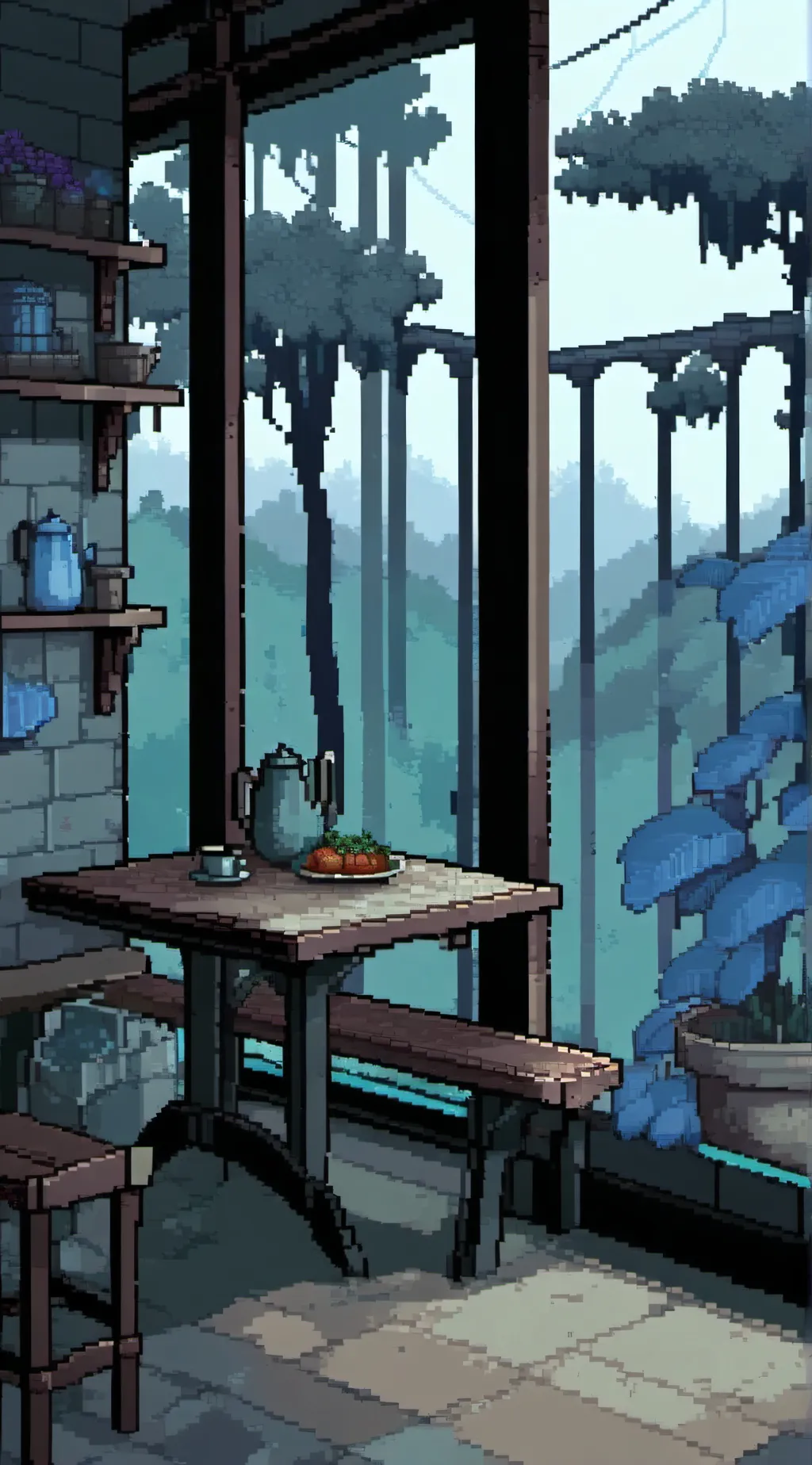 ai character: Food Show background