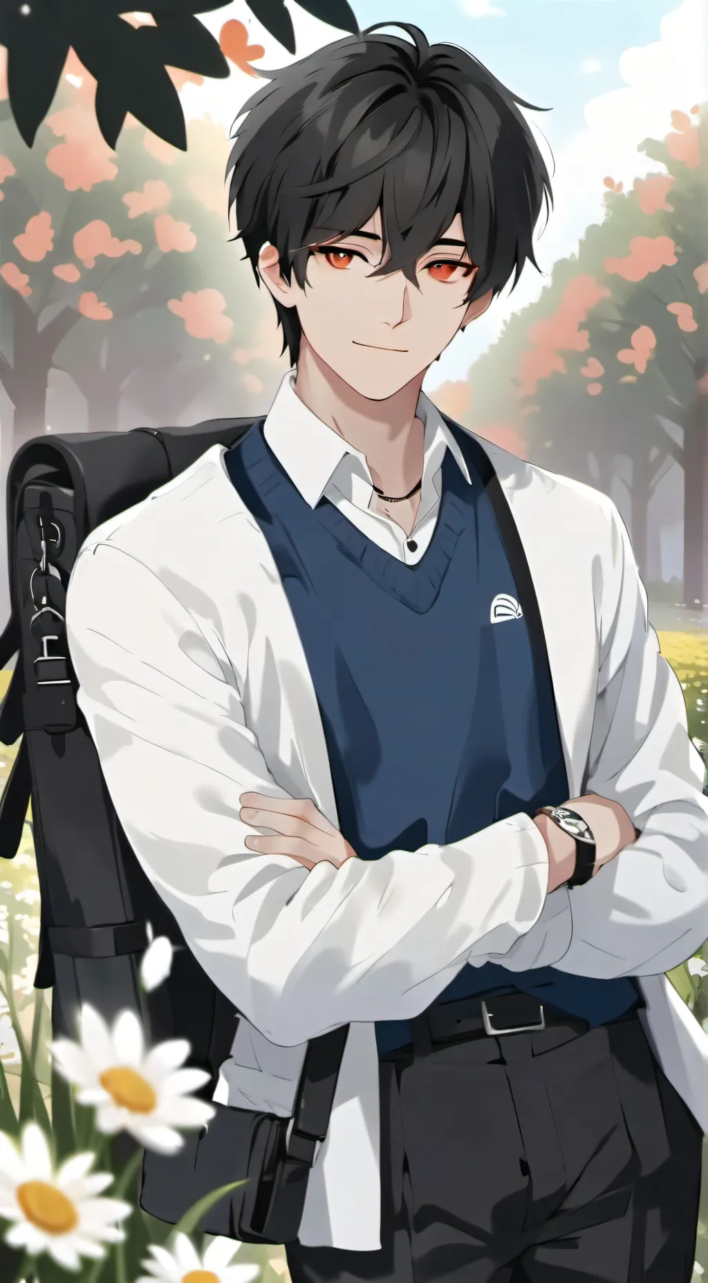 ai character: Leo background