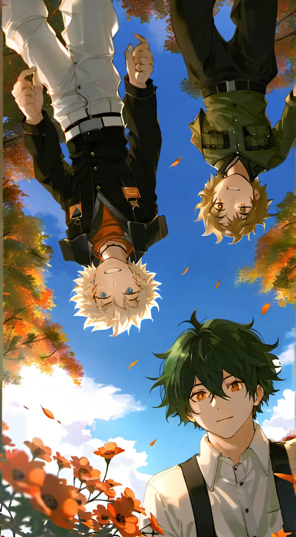 ai character: deku shoto bakugo background