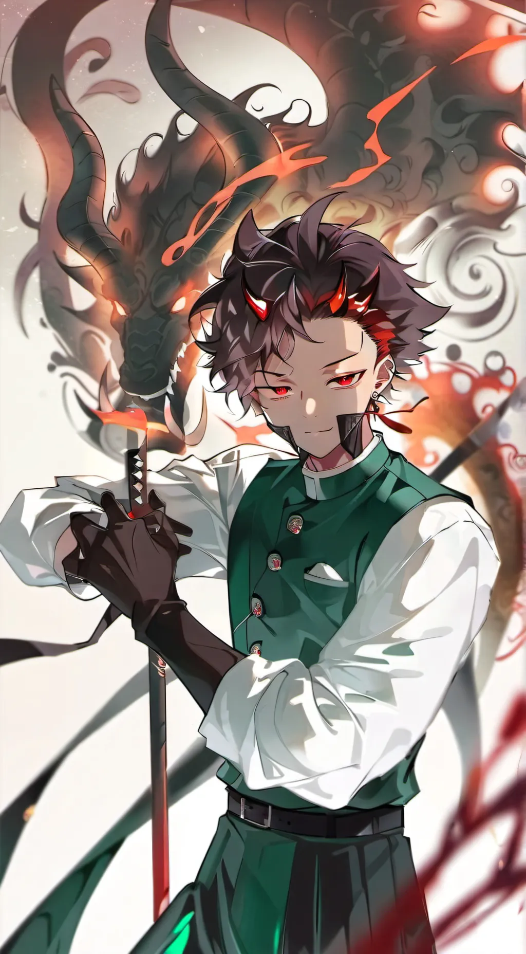 ai character: hashira background