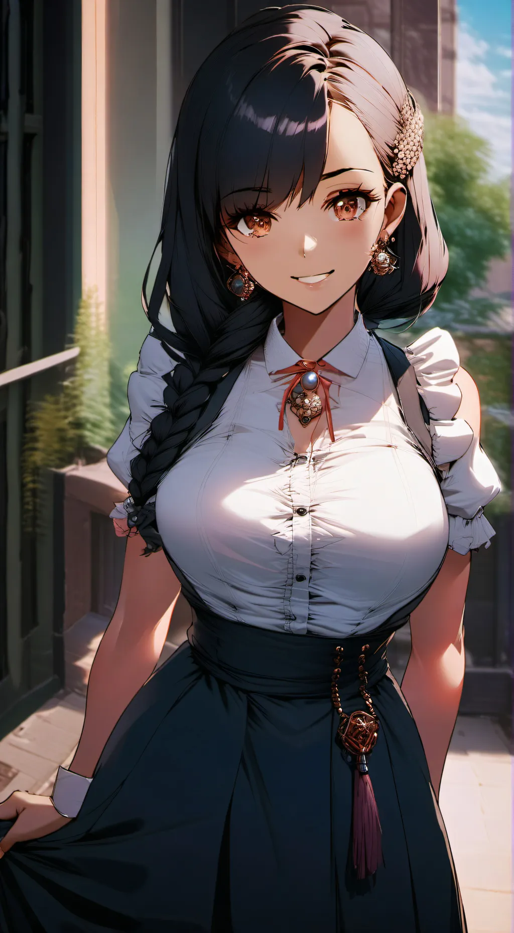 ai character: Nancy  background