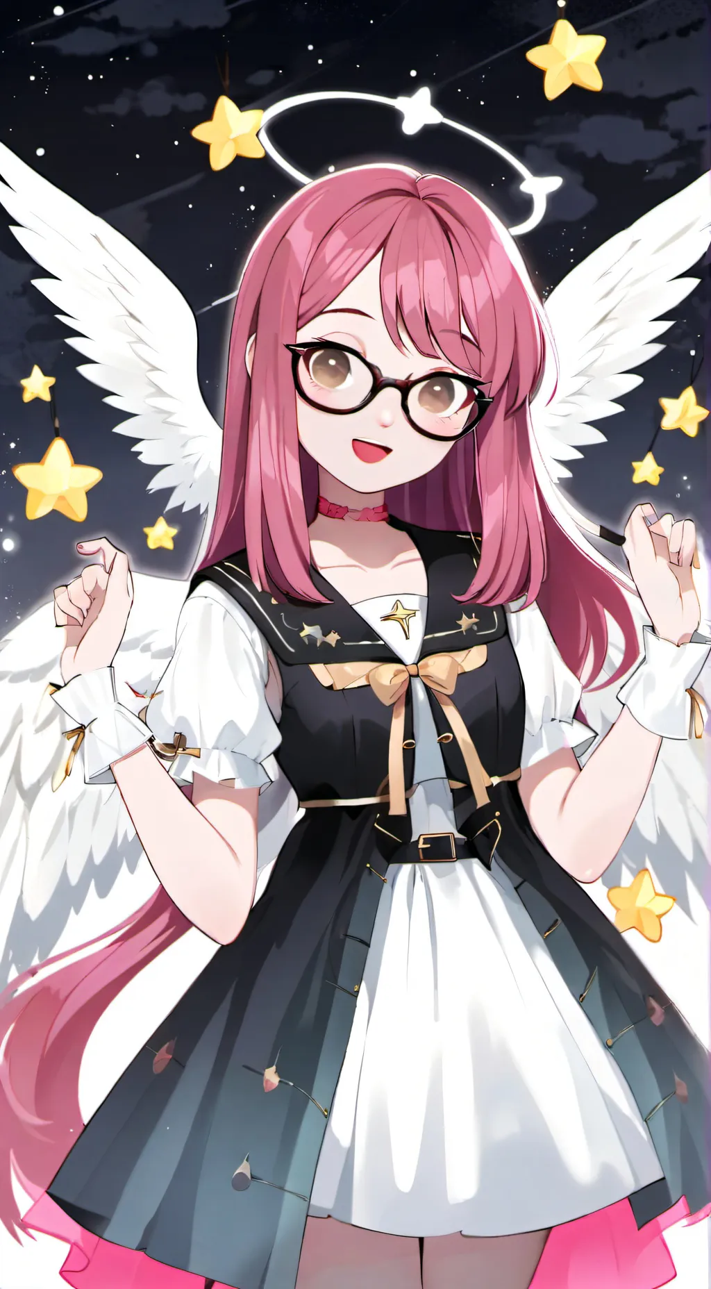 ai character: Angel young background