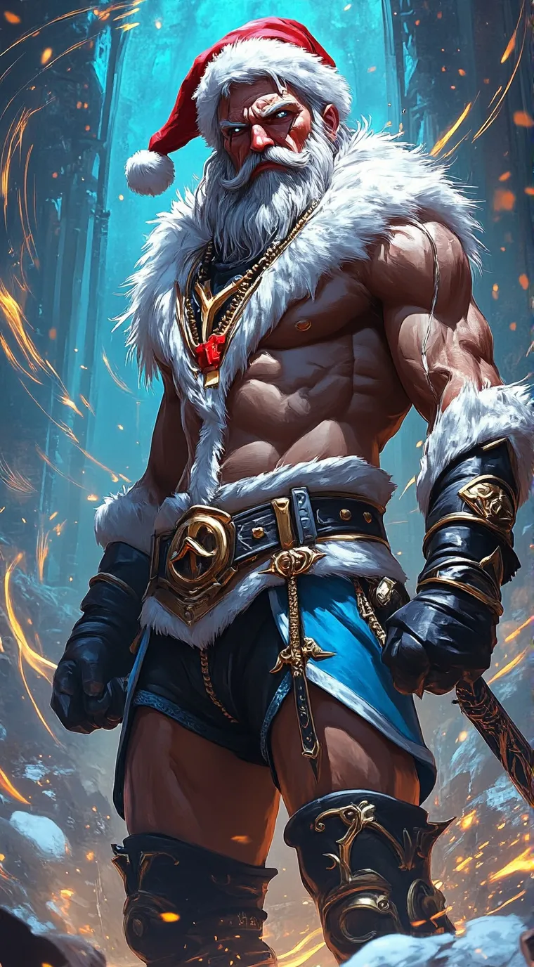 ai character: Evil Santa background