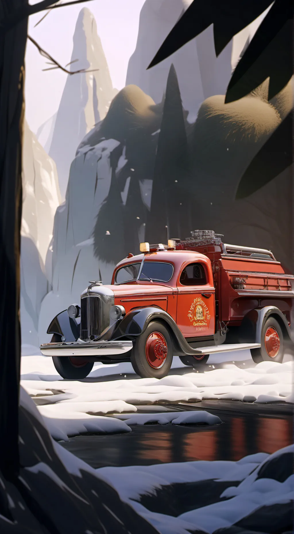 ai character: Fire in nyc background