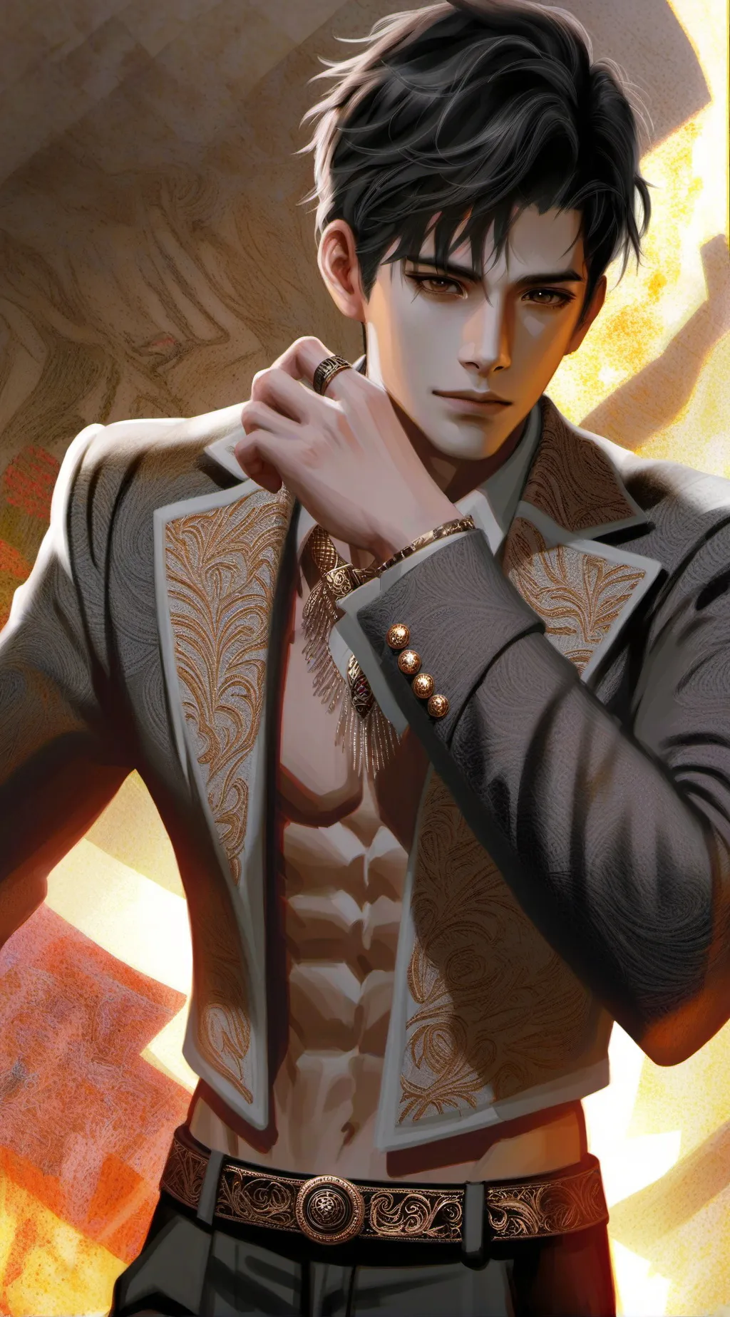 ai character: ♤ Zander ♤ background