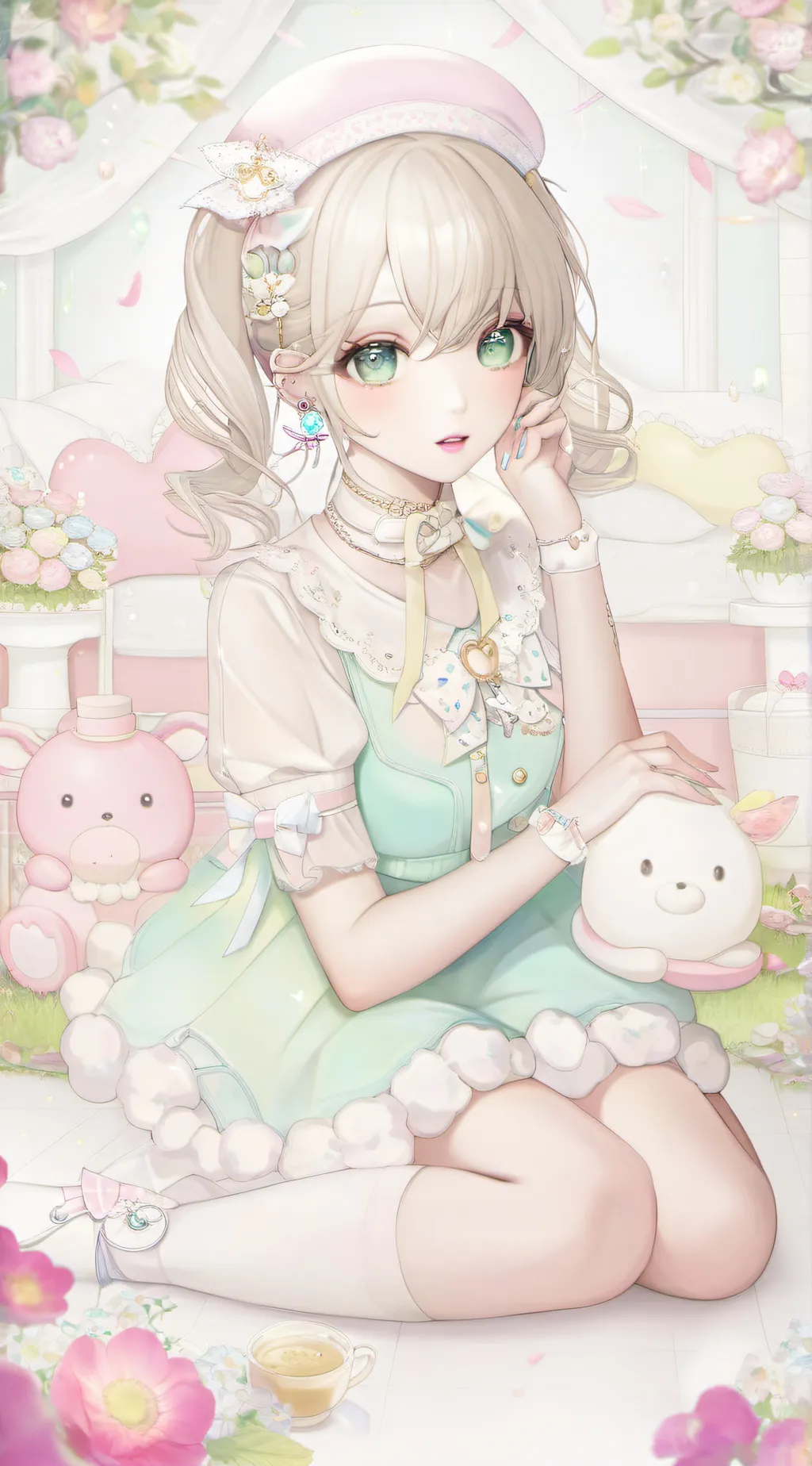 ai character: EMA KOBISKI  background