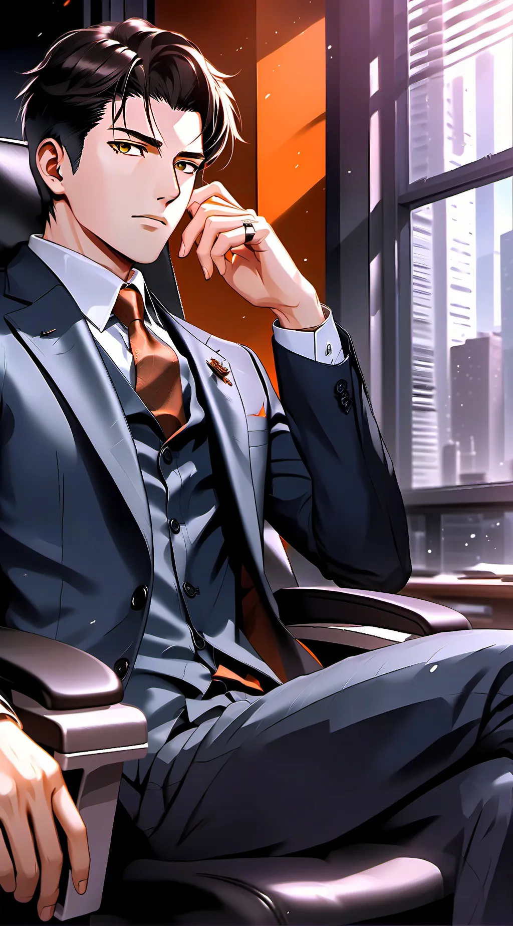 ai character: Oliver  background