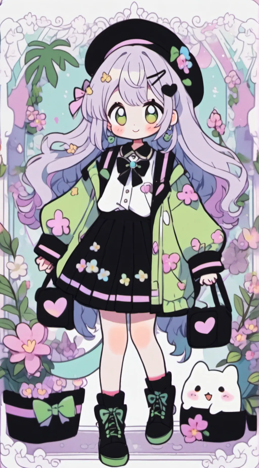 ai character: Luna Blossom background