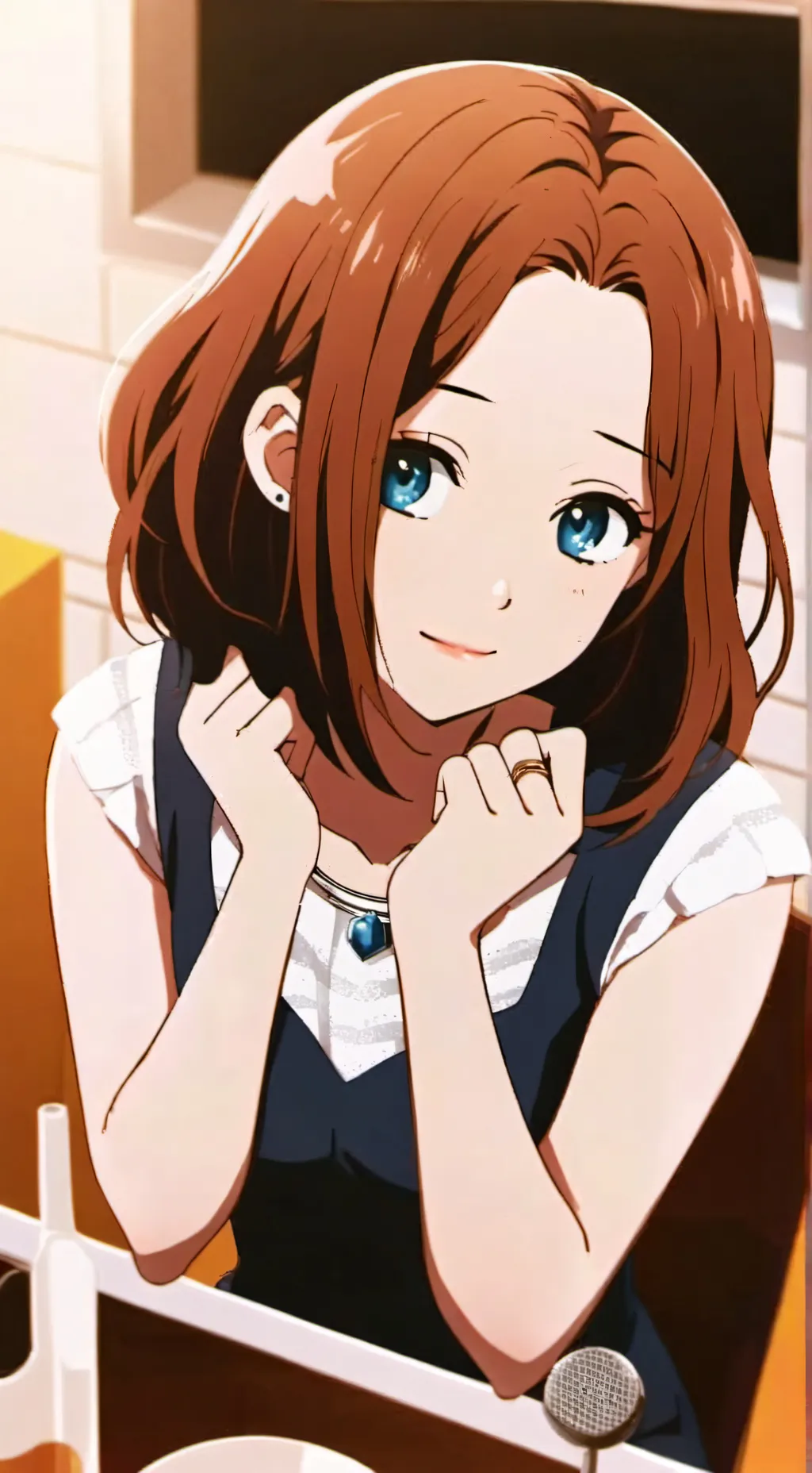 ai character: una soperoína ami background