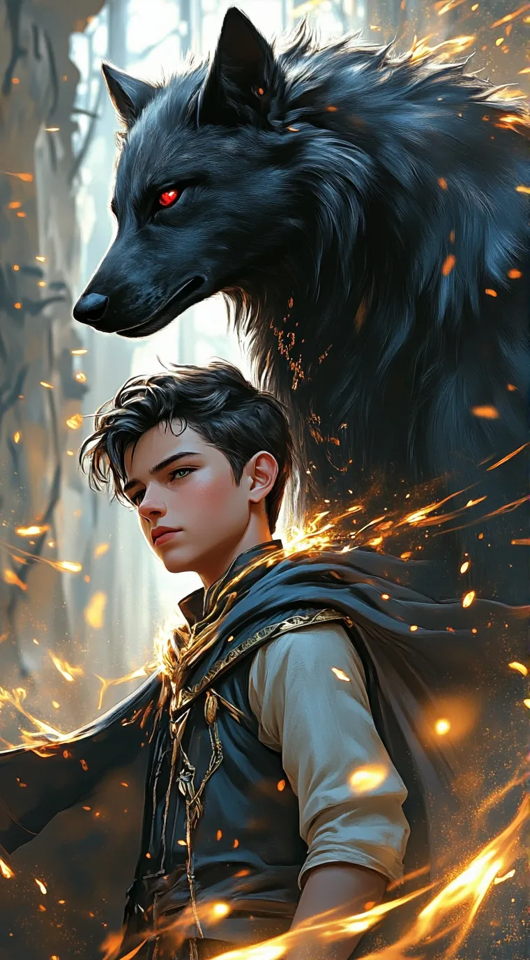 ai character: Akel  background