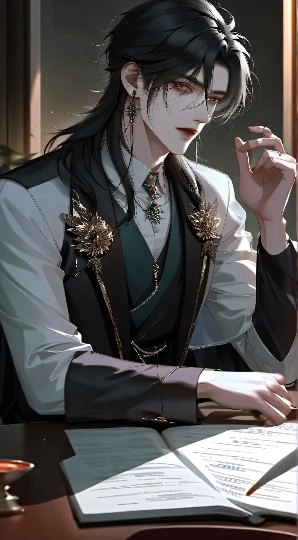 ai character: Lucifპr background