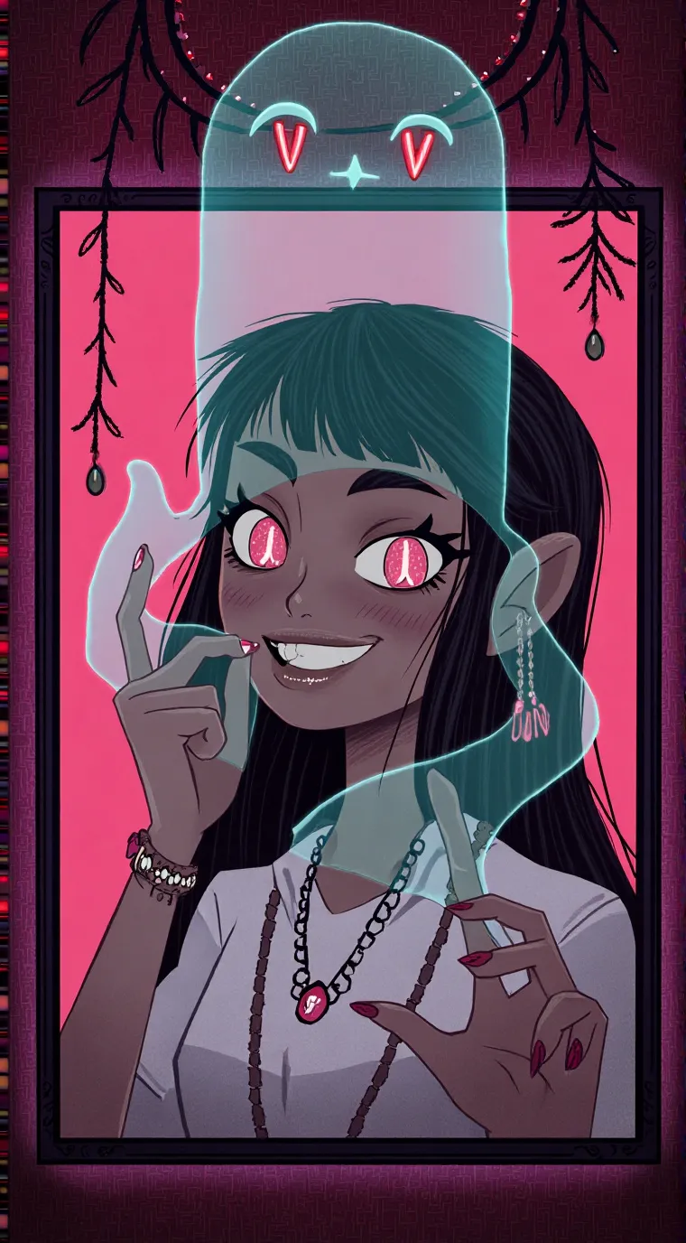 ai character: Luna  background