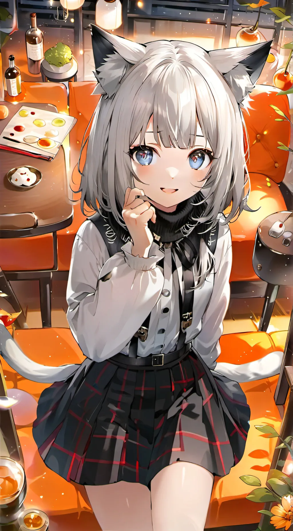 ai character: Monarch Kitten Spirit background