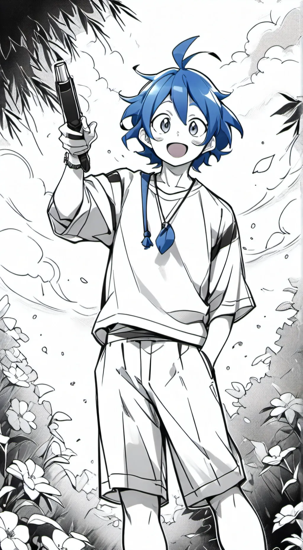 ai character: iruma  background