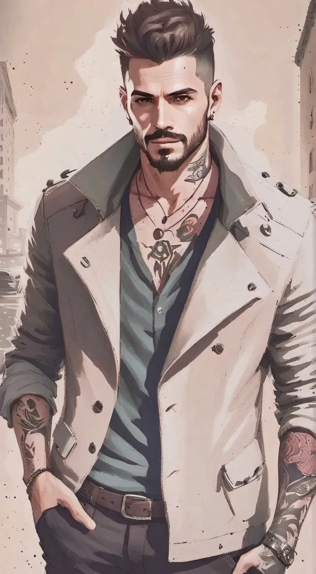 ai character: Damon background