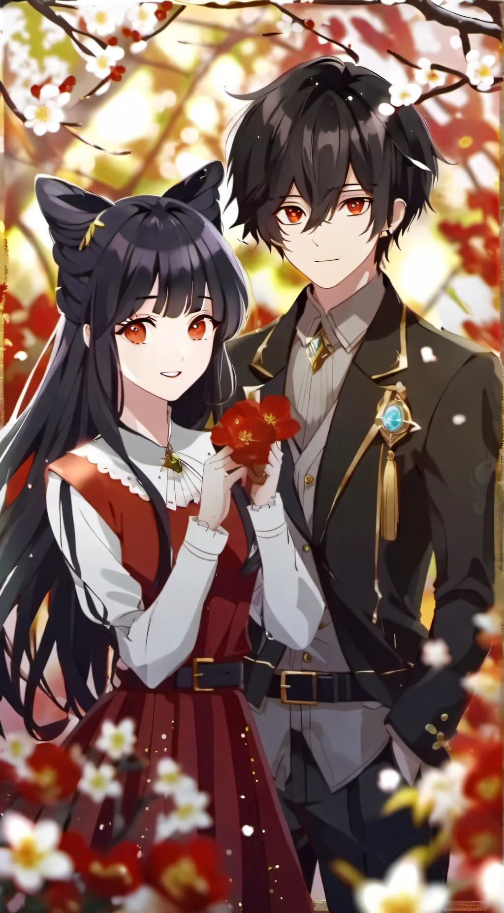 ai character: 樱花 background