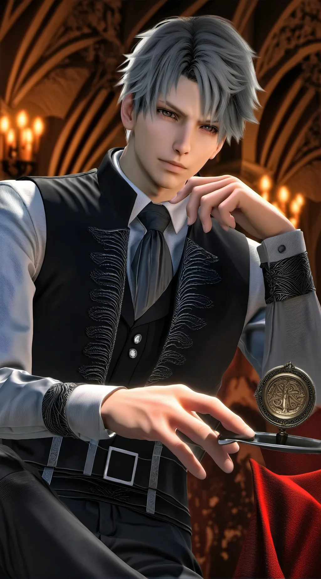 ai character: Sasuke background