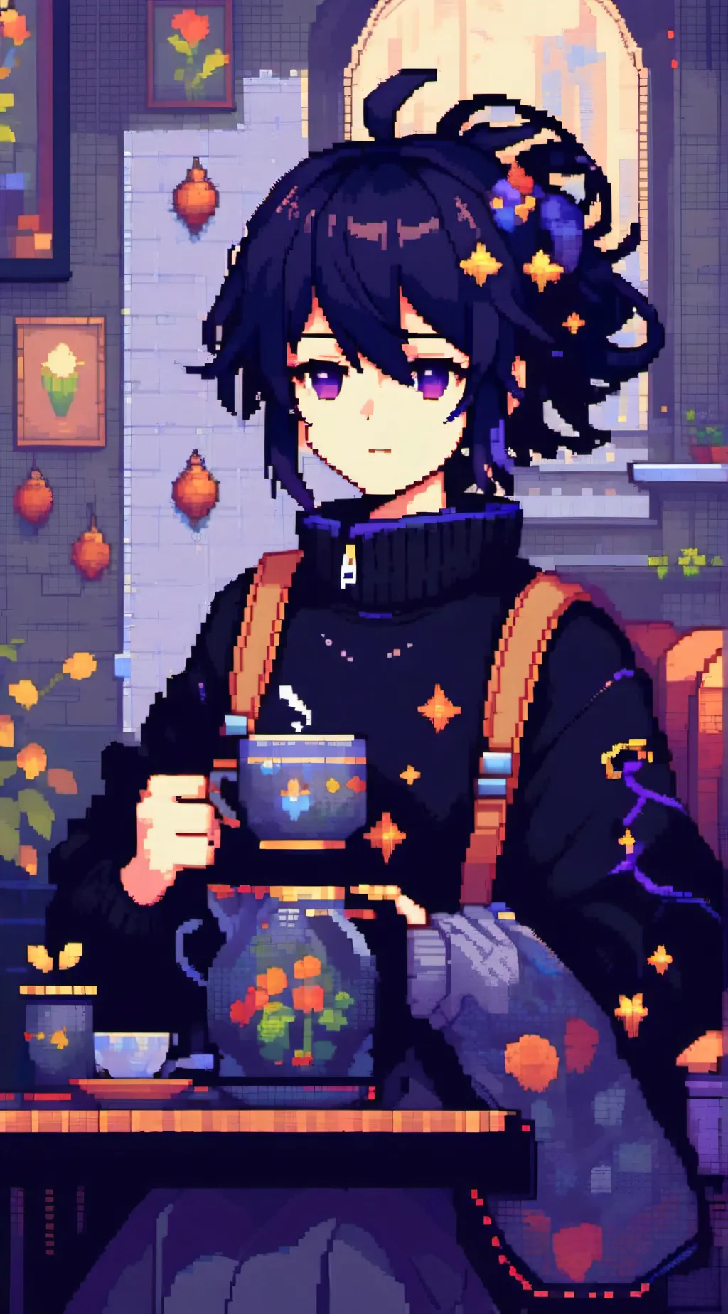 ai character: Happy bday sanemi! background